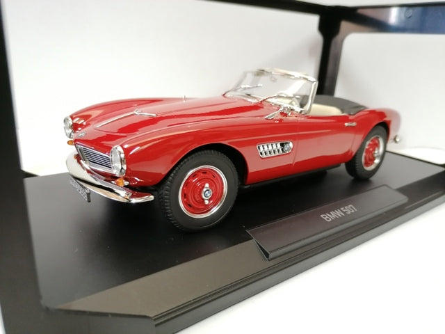 1956 BMW 507 Cabriolet Rouge - Norev 1/18 - 183231 - Passion diecast