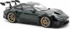 Porsche 911 GT3 RS 2022 Jetgreen metallic and Black 1:12