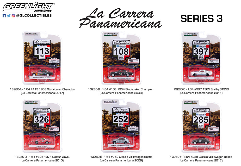 LA CARRERA PANAMERICANA SERIES 3  6 OFF IN BOX 1/64, DIECAST COLLECTABLES