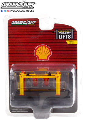 AUTO BODY SHOP FOUR POST LIFTS SERIES 1 SHELL OIL 6 OFF IN BOX DIECAST COLLECTABLES