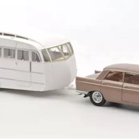 Peugeot 404 1965 Brown metallic with Caravan Hénon 1:18 Norev COMING SOON