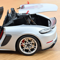 Porsche 718 Spyder RS w/ Weissach Pack 2023 GT-Silvermetallic 1:18 Norev COMING SOON