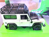LAND ROVER DEFENDER WITH ROOF RACK SNORKEL  CREAM  1/24, DIECAST CAR, COLLECTABLE CAR.