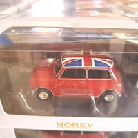 Mini Cooper S 1964 Tartan Red with Flag on Roof 1:54