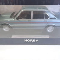 BMW M535i 1980 Blue Metallic with stripes 1:18 - 500pcs LIMITED EDITION