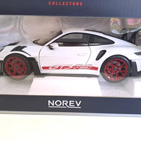 Porsche 911 GT3 RS 2022 White & Pyro red 1:18