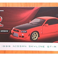 NISSAN SKYLINE GT-R R34 ARTISAN COLL RED W LED NEON UNDERGLO DIECAST, DIECAST COLLECTABLES