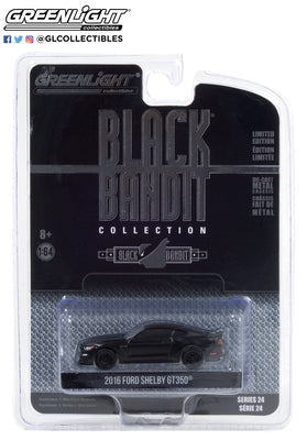 FORD MUSTANG SHELBY GT350 BLACK BANDIT S24  6 OFF IN BOX '1/64