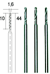 MICRO TWIST DRILLS  HSS 1,6 MM DIA 3 OFF, ARTS AND CRAFTS, MINIATURE MODEL BUILDING, PROXXON ACCESSORIES