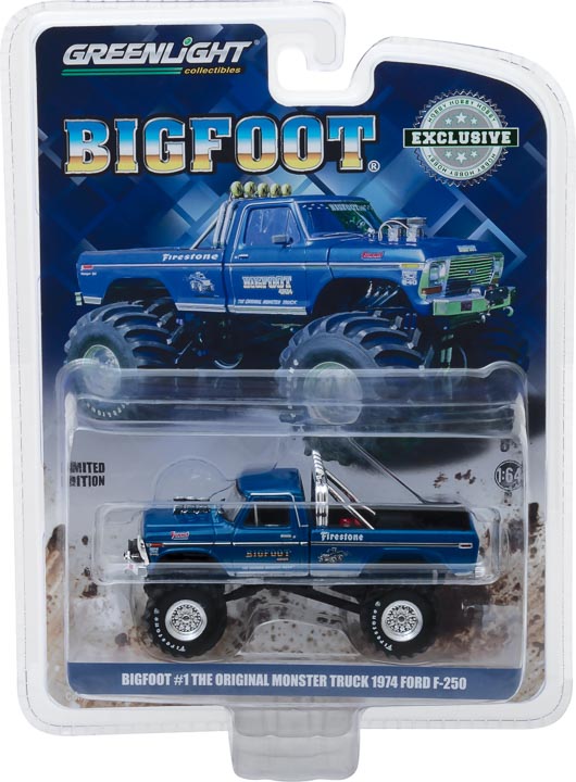 FORD F-250 MONSTER TRUCK BIGFOOT #1 '74 6 OFF IN BOX 1/64, DIECAST COLLECTABLES