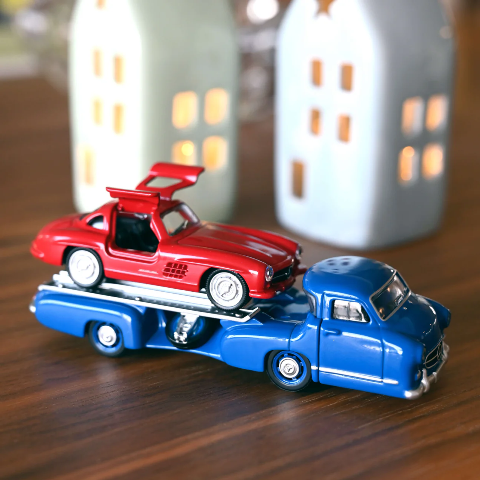 Mercedes-Benz Renntransporter + Mercedes-Benz SL 1955 1:64