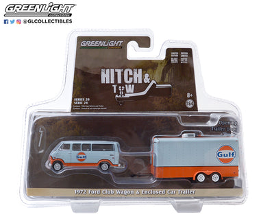 FORD CLUB WAGON HITCH & TOW S20 GULF OIL 6 OFF IN BOX, DIECAST COLLECTABLES