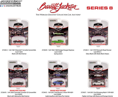 BARRETT JACKSON SCOTTSDALE S 8 6 OFF IN BOX 1/64 DIECAST COLLECTABLES