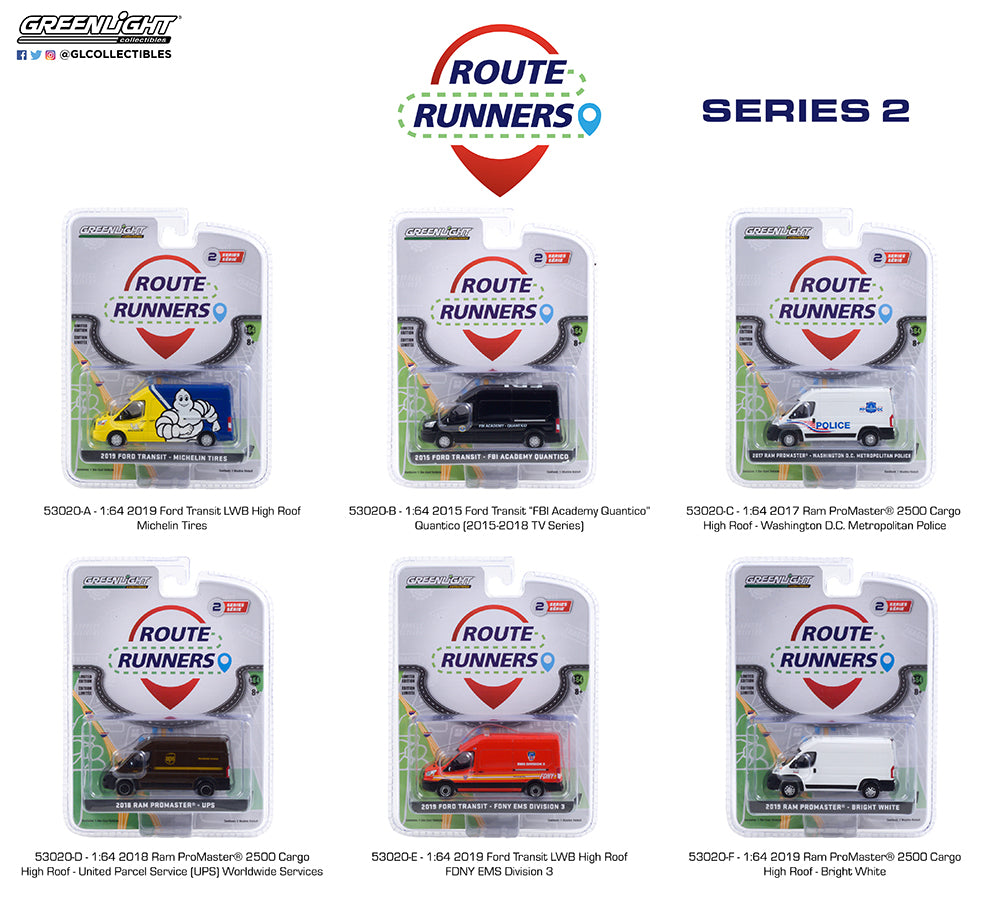 ROUTE RUNNERS SERIES 2 6 OFF IN BOX 1/64