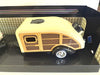 FORD F-100 PU WITH CARAVAN SET WHITE 1956 1/24 EACH, DIECAST CAR, COLLECTABLE CAR.
