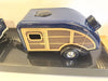 CHEVY C10 FLEETSIDE PU WITH CARAVAN BLUE 1966 1/24 EACH, DIECAST CAR, COLLECTABLE CAR.