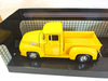 FORD F-100 WITH CARAVAN SET 1955 YELLOW 1/24 EACH, DIECAST CAR, COLLECTABLE CAR.