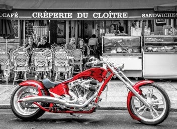 RED CHOPPER BIKE 1000 PIECES,JIGSAW PUZZLE,ADULT PUZZLES, ANATOLIAN
