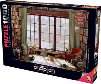 WINDOW CATS 1000 PIECES,JIGSAW PUZZLE,ADULT PUZZLES, ANATOLIAN