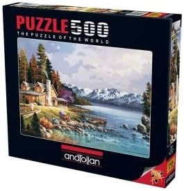 MOUNTAIN CABIN 500 PIECES,JIGSAW PUZZLE,ADULT PUZZLES, ANATOLIAN