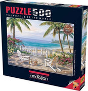 COASTAL VIEW 500 PIECES,JIGSAW PUZZLE,ADULT PUZZLES, ANATOLIAN