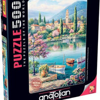 VILLAGE LAKE AFTERNOON 500 PIECES,JIGSAW PUZZLE,ADULT PUZZLES, ANATOLIAN