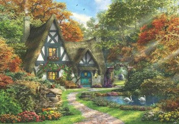 THE AUTUMN COTTAGE 2000 PIECES,JIGSAW PUZZLE,ADULT PUZZLES, ANATOLIAN