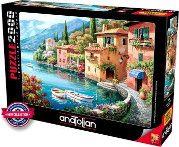 VILLAGIO DAL LAGO 2000 PIECES,JIGSAW PUZZLE,ADULT PUZZLES, ANATOLIAN