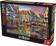 COLMAR CANAL 2000 PIECES,JIGSAW PUZZLE,ADULT PUZZLES, ANATOLIAN