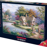THE SWAN COTTAGE 1500 PIECES,JIGSAW PUZZLE,ADULT PUZZLES, ANATOLIAN