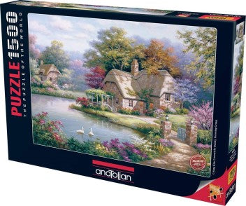 THE SWAN COTTAGE 1500 PIECES,JIGSAW PUZZLE,ADULT PUZZLES, ANATOLIAN