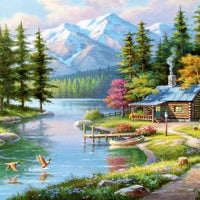 RESTING CANOE 1500 PIECES,JIGSAW PUZZLE,ADULT PUZZLES, ANATOLIAN