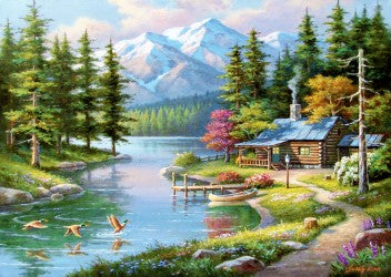 RESTING CANOE 1500 PIECES,JIGSAW PUZZLE,ADULT PUZZLES, ANATOLIAN