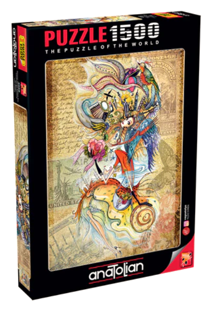 CIRCASSIAN GIRL TRAVELING THE WORLD 1500 PIECES