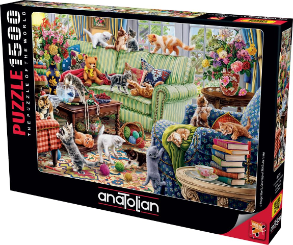 KITTENS IN THE LIVING ROOM 1500 PIECES