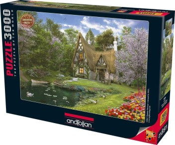 SPRING LAKE COTTAGE 3000 PIECES,JIGSAW PUZZLE,ADULT PUZZLES, ANATOLIAN