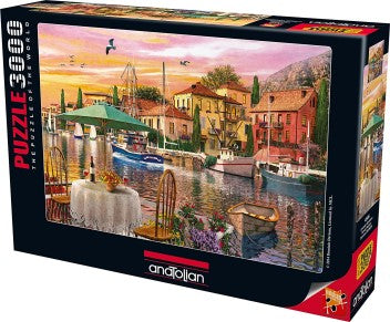 SUNSET HARBOUR 3000 PIECES,JIGSAW PUZZLE,ADULT PUZZLES, ANATOLIAN