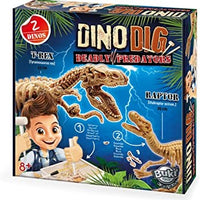 DINO DIG DEADLY PREDATORS INCL 2 DINOS