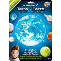GLOW-IN-THE-DARK EARTH SELF-ADHESIVE DECORATION EDUCATIONAL,TEACHER HOME SCHOOL, LEARNING