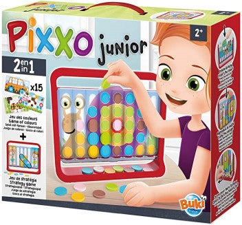PIXXO JUNIOR 2 IN 1 COLOUR AND STRATEGY GAMES EDUCATIONAL,TEACHER HOME SCHOOL, LEARNING