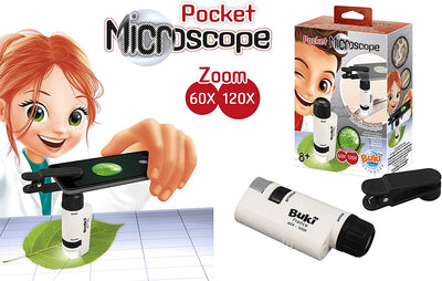 POCKET MICROSCOPE MAGNIFY UP TO X120 COMPATIBLE W SMARTPHONE