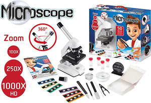 MICROSCOPE 50 EXPERMENTS 18 SAMPLES READY TO USEEDUCATIONAL,TEACHER HOME SCHOOL, LEARNING