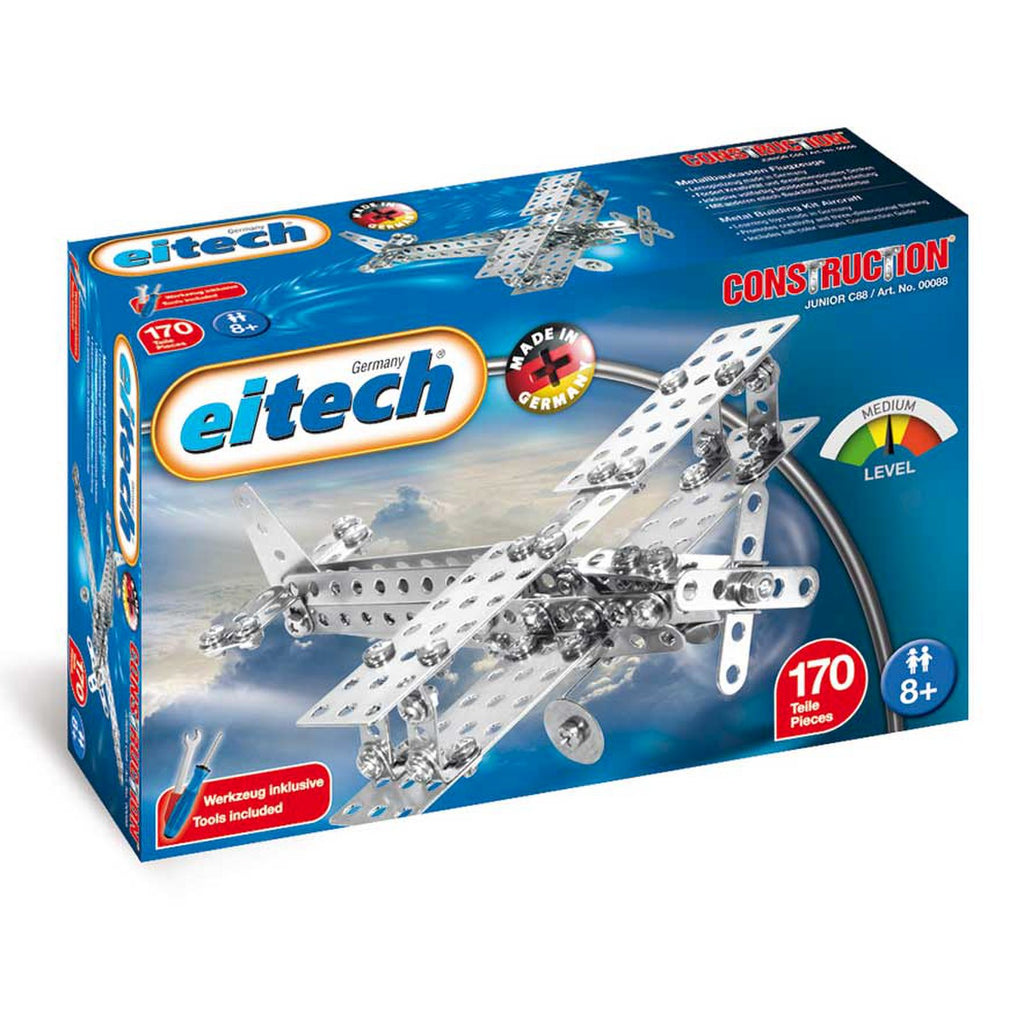 BIPLANE / PROP PLANE CONSISTING OF APPROX 170 PARTS ,CONSTRUCTION SET,MODEL BUILDING K