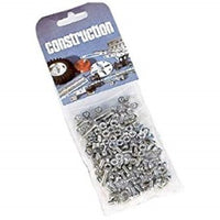 SPARES SET 120 ASSORTED PLATED SCREWS & NUTS ,CONSTRUCTION SET,MODEL BUILDING K