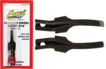 CHISEL SMALL CARVING 2 PCS, ARTS AND CRAFTS, STATIONERY, MINIATURE MODEL BUILDING