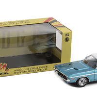 DODGE CHALLENGER - WESTN SPORT SPECIAL - LBLUE '70 1/18, DIECAST COLLECTABLES