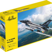 GENERAL DYNAMICS F16 DARK FALCON (200 PARTS) 1/48, PLASTIC SCALE MODEL
