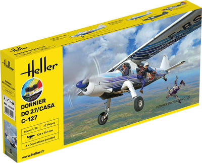 DONIER DO27/CASA C-127 1/72 STARTER KIT, PLASTIC SCALE MODEL