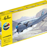 DOUGLAS C-47 DAKOTA 1/72 STARTER KIT, PLASTIC SCALE MODEL