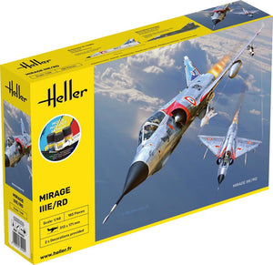 Mirage IIIE/RD 1/48 STARTER KIT, PLASTIC SCALE MODEL